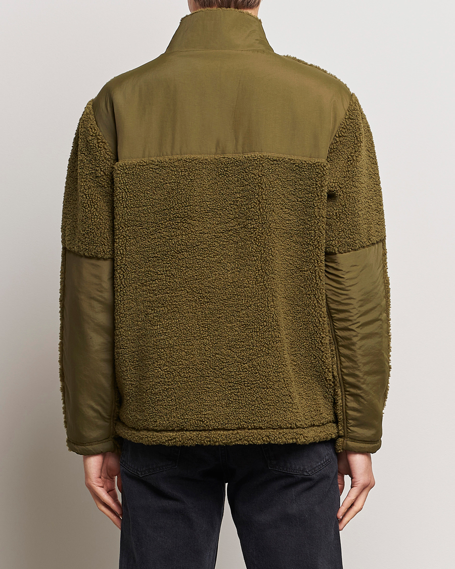 Herre | Trøjer | GANT | Sherpa Fleece Full Zip Dark Cactus