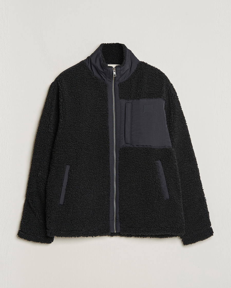 Herre | Trøjer | GANT | Sherpa Fleece Full Zip Black