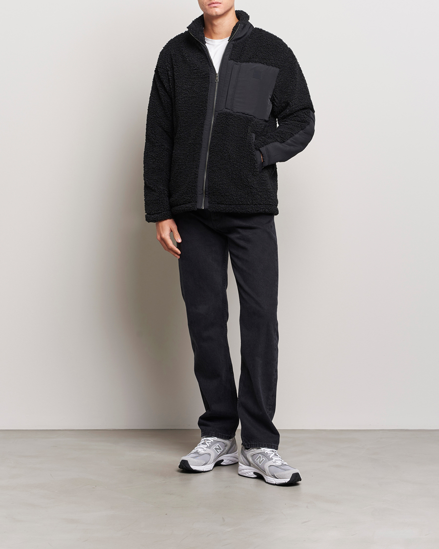 Herre | Trøjer | GANT | Sherpa Fleece Full Zip Black