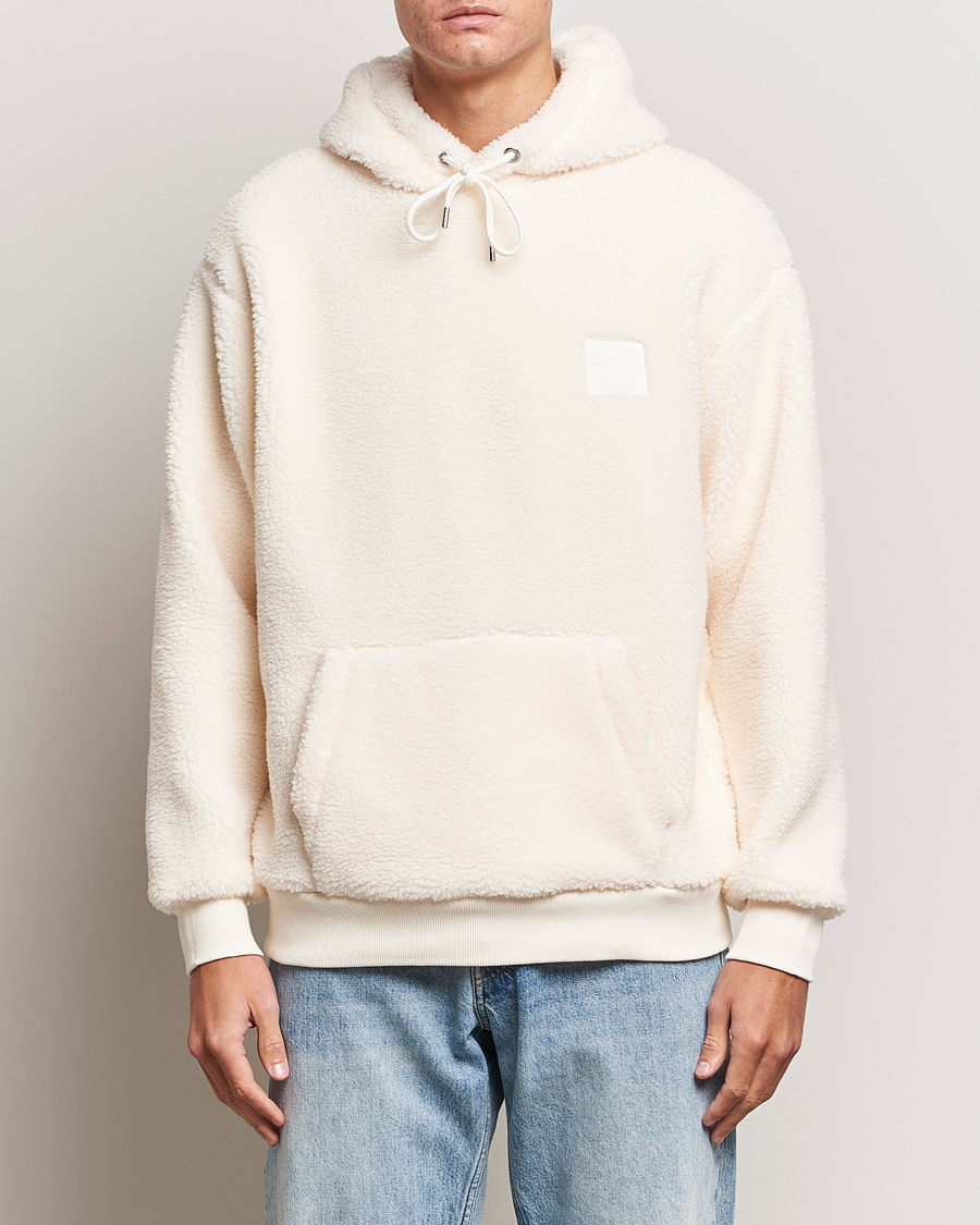 Herre | Trøjer | GANT | Sherpa Fleece Hoodie Cream