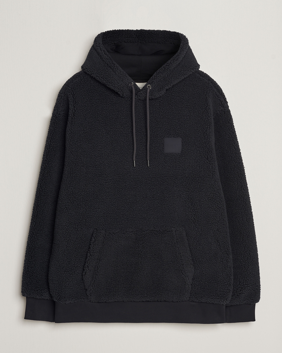 Herre | Trøjer | GANT | Sherpa Fleece Hoodie Black