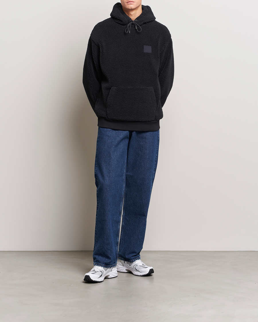 Herre | Trøjer | GANT | Sherpa Fleece Hoodie Black