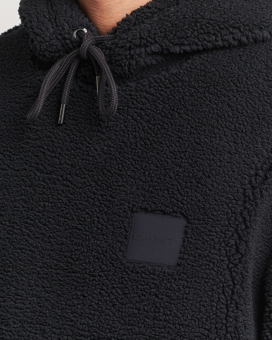 Herre | Trøjer | GANT | Sherpa Fleece Hoodie Black