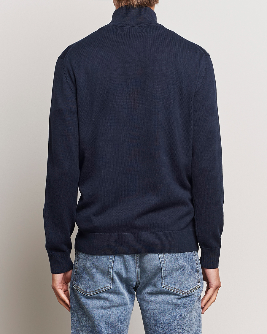 Herre | Trøjer | GANT | Cotton Full Zip Cardigan Evening Blue