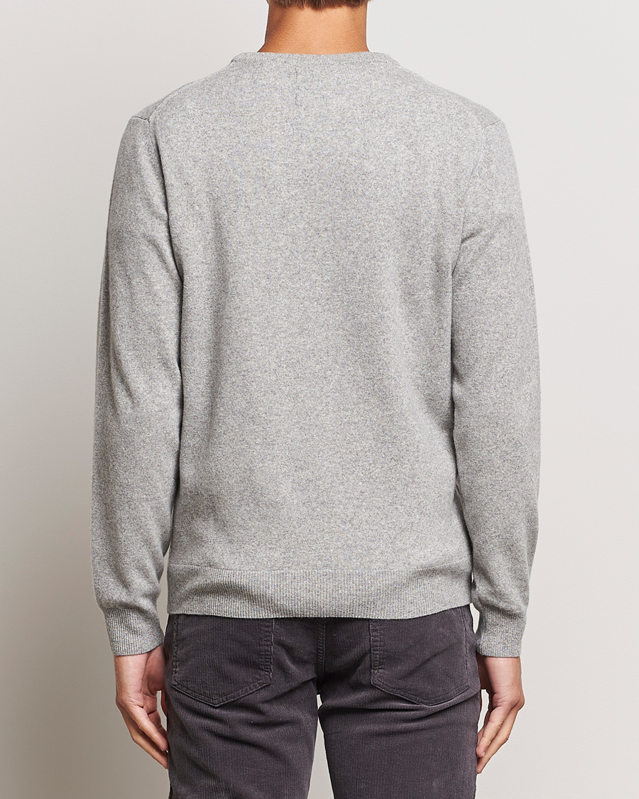 Herre | Trøjer | GANT | Lambswool Crew Neck Pullover Grey Malange