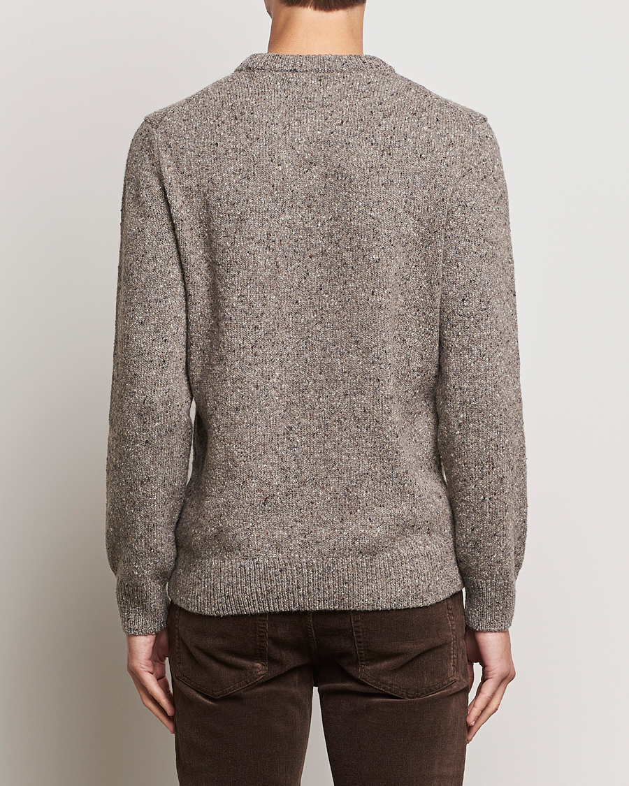 Herre | Trøjer | GANT | Neps Donegal Crew Neck Sweater Dark Grey
