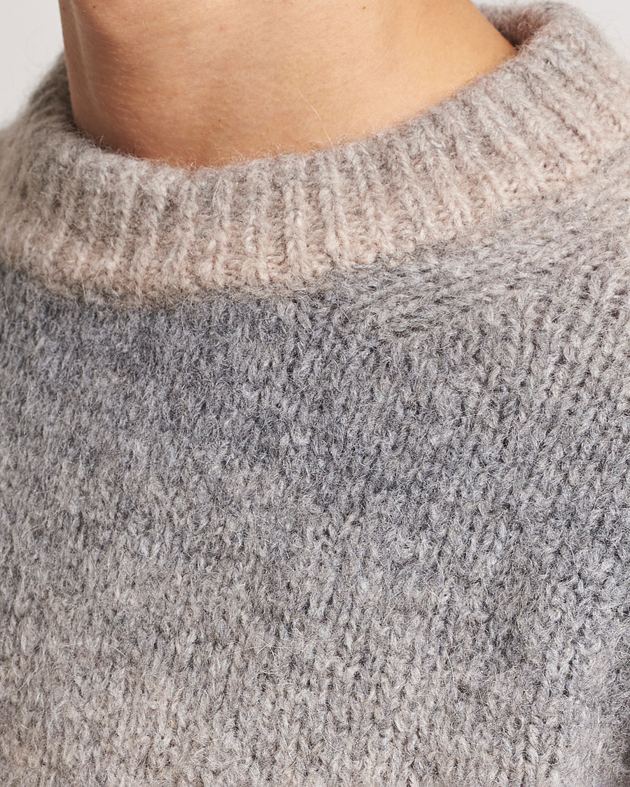 Herre | Trøjer | GANT | Soft Wool Ombre Crew Neck Grey Melange