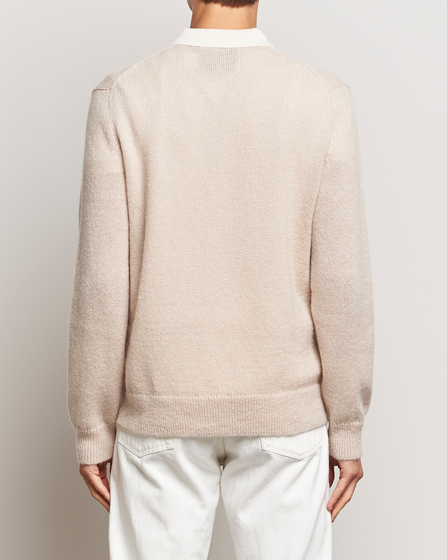 Herre | Trøjer | GANT | Mohair Knitted Polo Soft Oat