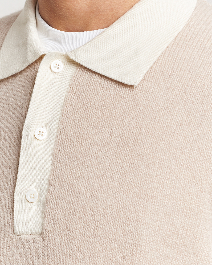 Herre | Trøjer | GANT | Mohair Knitted Polo Soft Oat