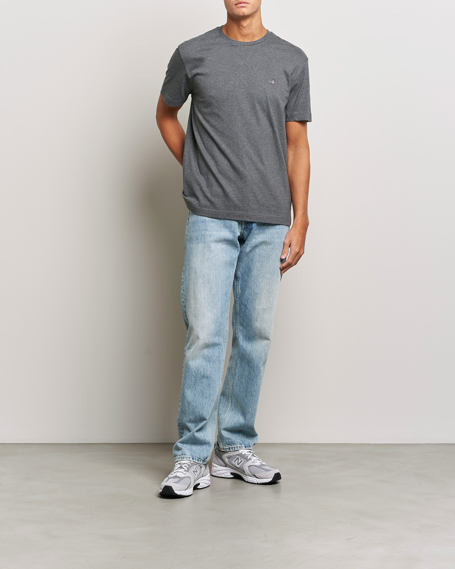 Herre | T-Shirts | GANT | The Original T-shirt Antracite Melange