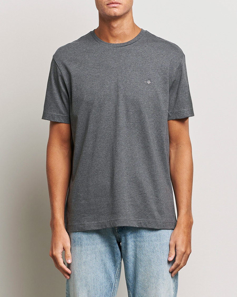 Herre | T-Shirts | GANT | The Original T-shirt Antracite Melange