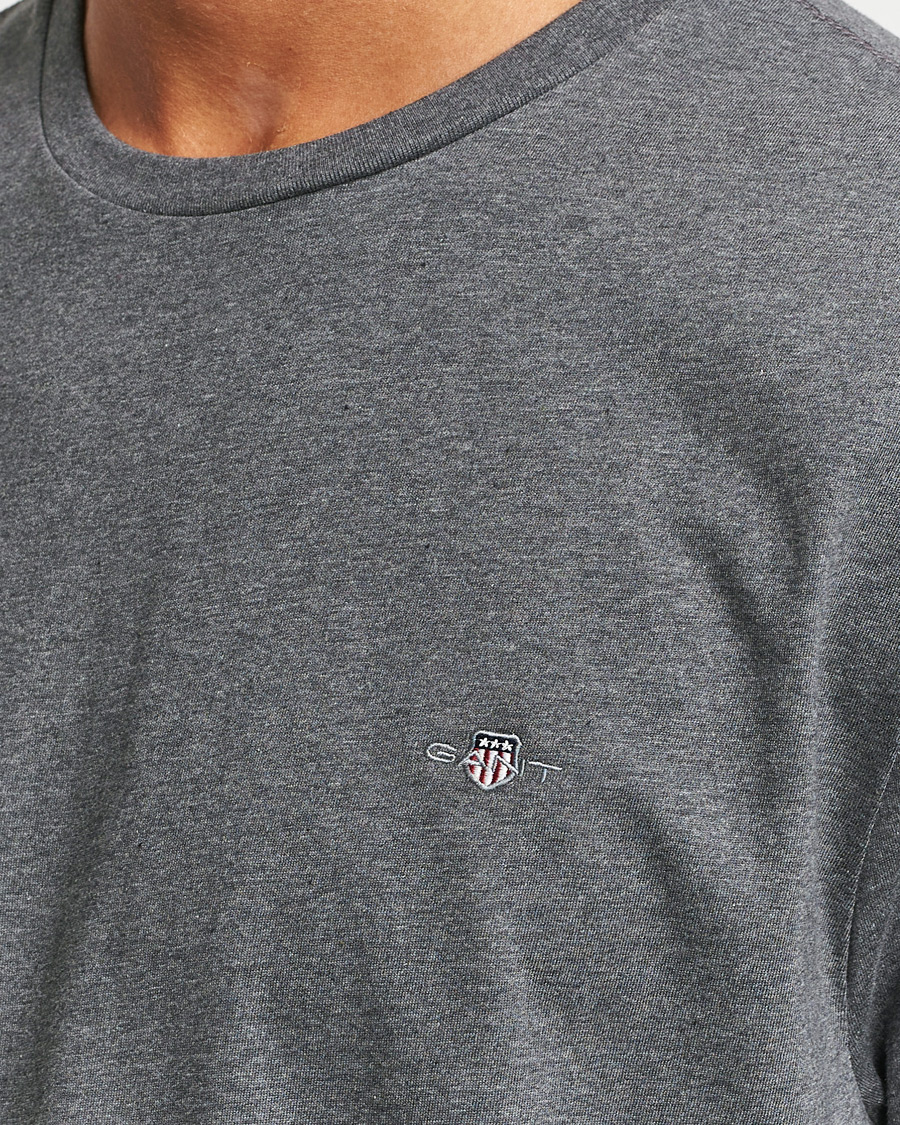Herre | T-Shirts | GANT | The Original T-shirt Antracite Melange