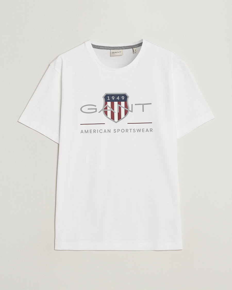 Herre |  | GANT | Archive Shield Logo T-Shirt White