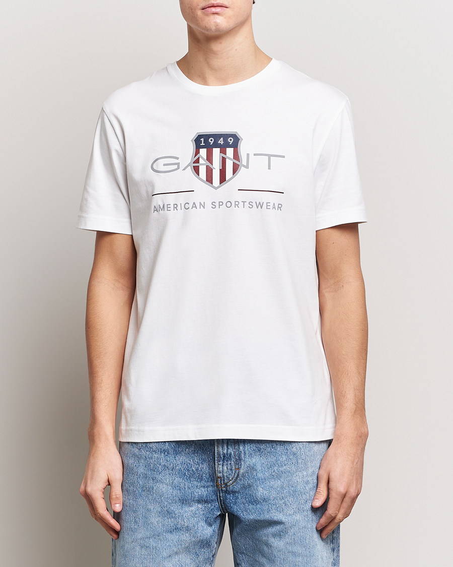 Herre | 40% udsalg | GANT | Archive Shield Logo T-Shirt White