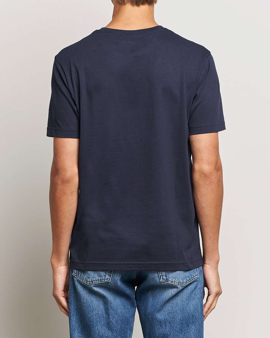 Herre | T-Shirts | GANT | Archive Shield Small Logo T-Shirt Evening Blue