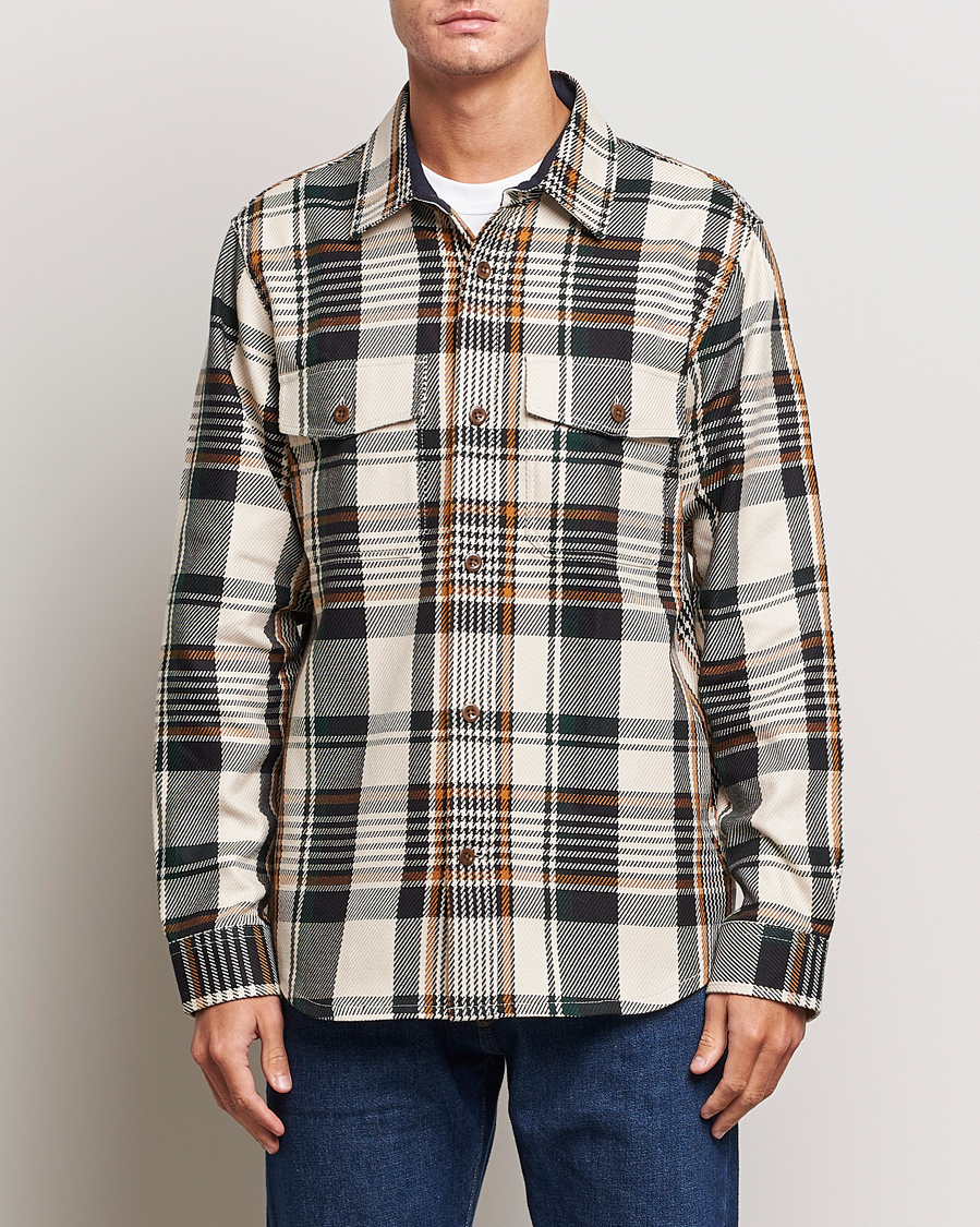 Herre |  | GANT | Heavy Twill Checked Overshirt Putty Multi