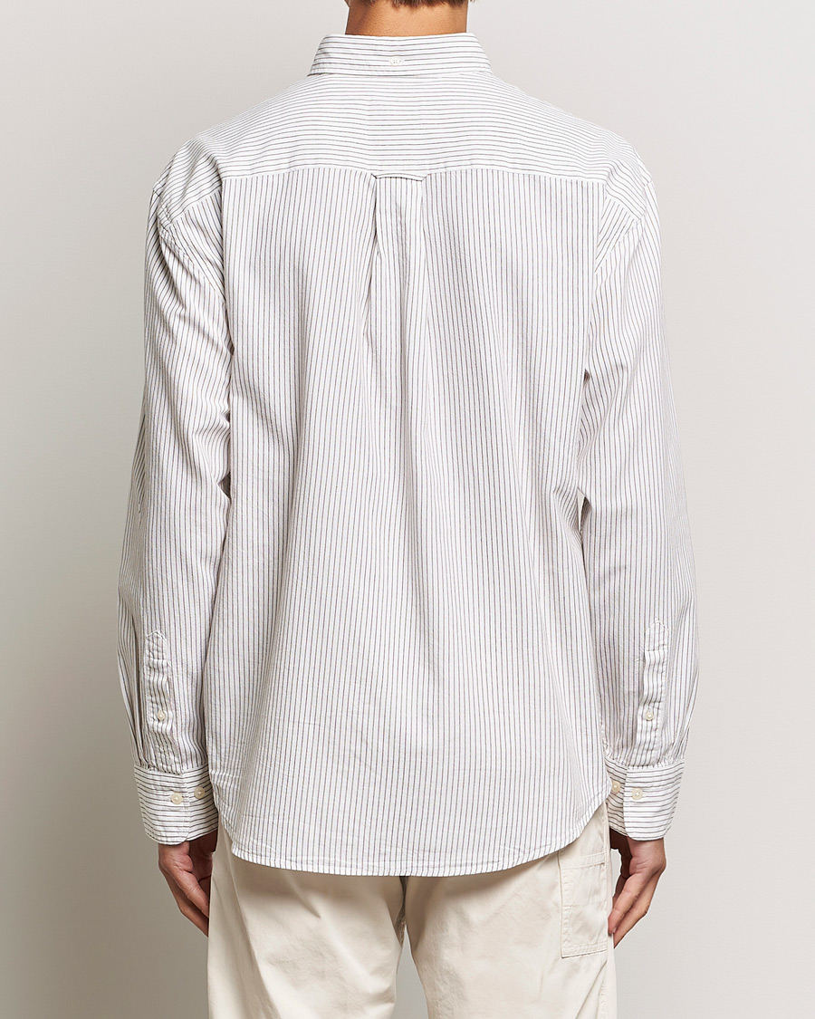 Herre | Skjorter | GANT | Regular Fit Archive Oxford Striped Shirt Eggshell