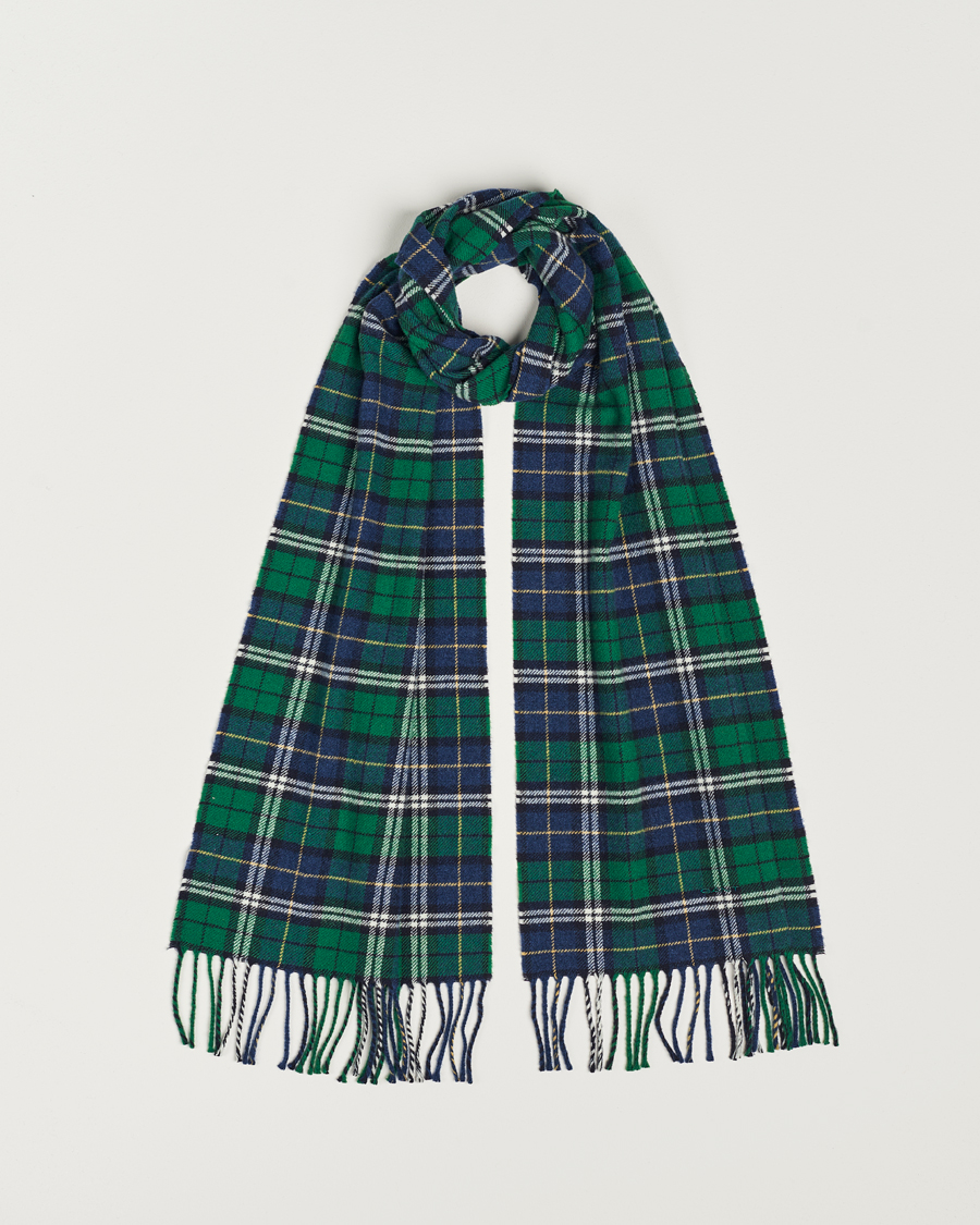 Herre | GANT Wool Multi Checked Scarf Forest Green | GANT | Wool Multi Checked Scarf Forest Green