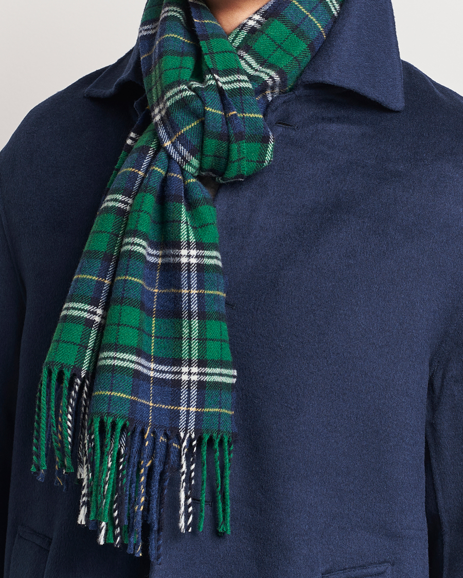 Herre | GANT Wool Multi Checked Scarf Forest Green | GANT | Wool Multi Checked Scarf Forest Green