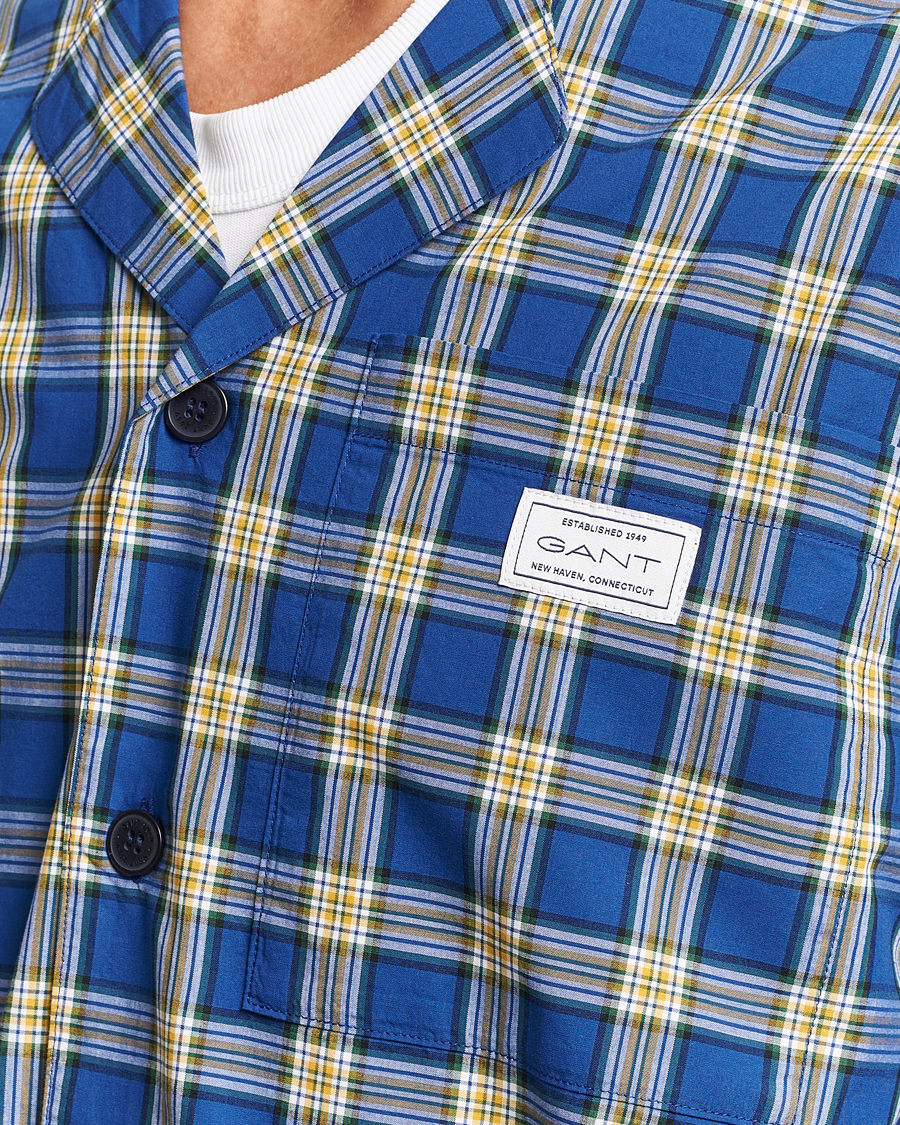 Herre | Pyjamas & Morgenkåber | Gant | Checked Pyjama Set College Blue