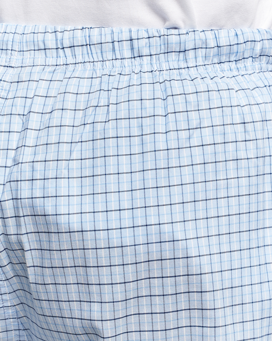 Herre | Pyjamas & Morgenkåber | Gant | Checked Pyjama Set Capri Blue