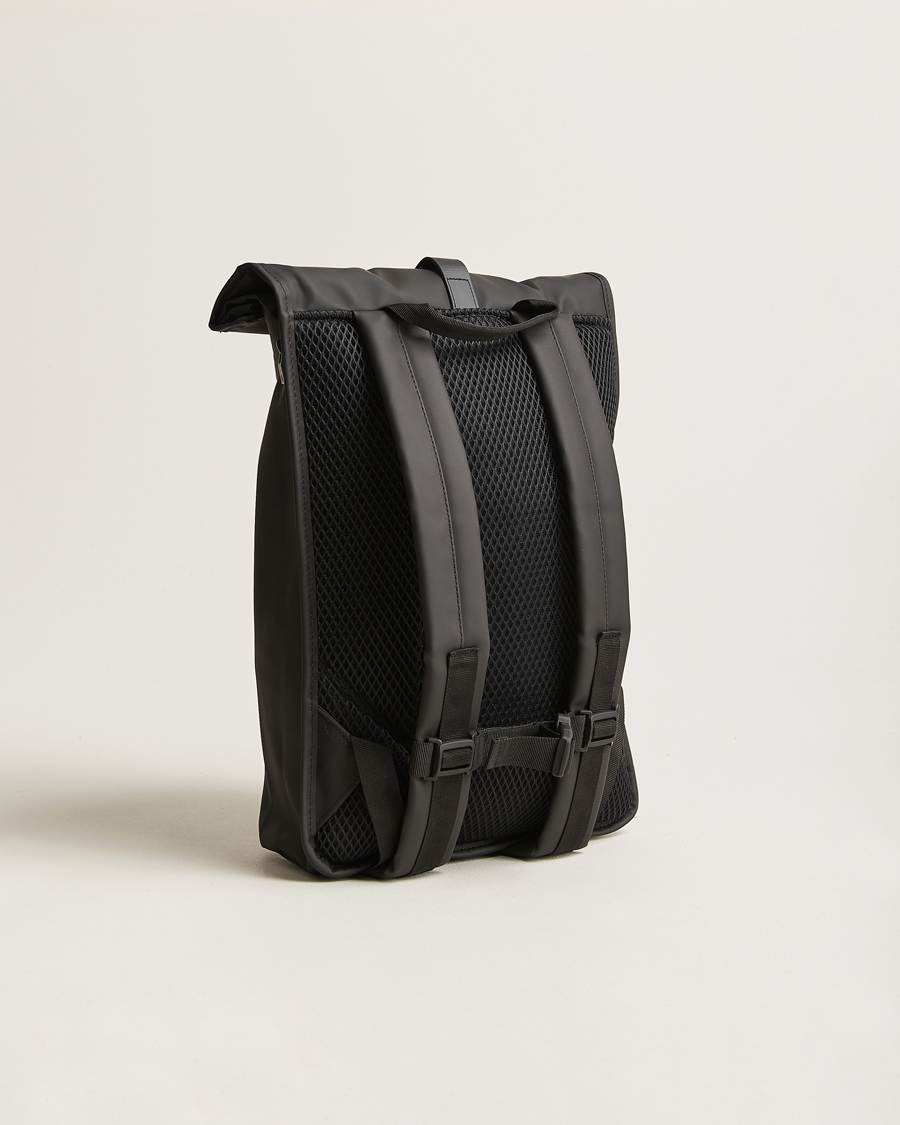 Herre | Tasker | RAINS | Rolltop Rucksack Black