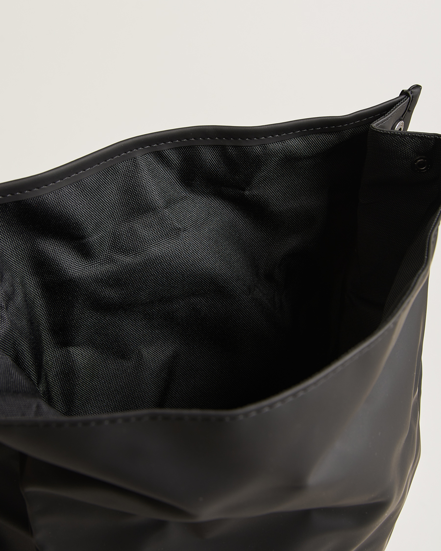 Herre | Tasker | RAINS | Rolltop Rucksack Black