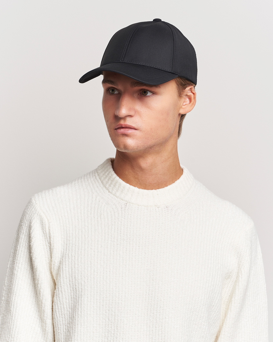 Herre |  | Varsity Headwear | Wool Tech Baseball Cap Black