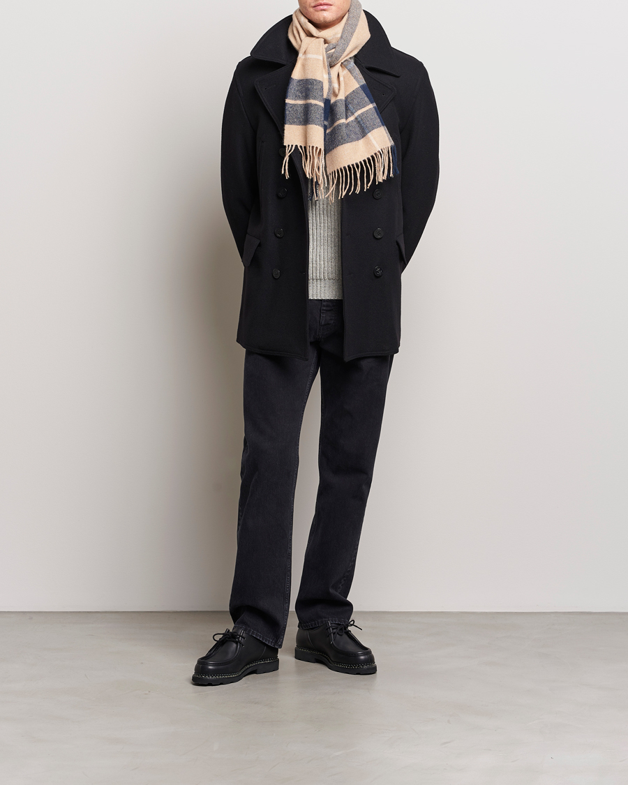 Herre | Jakker | Gloverall | Churchill Reefer Peacoat Black