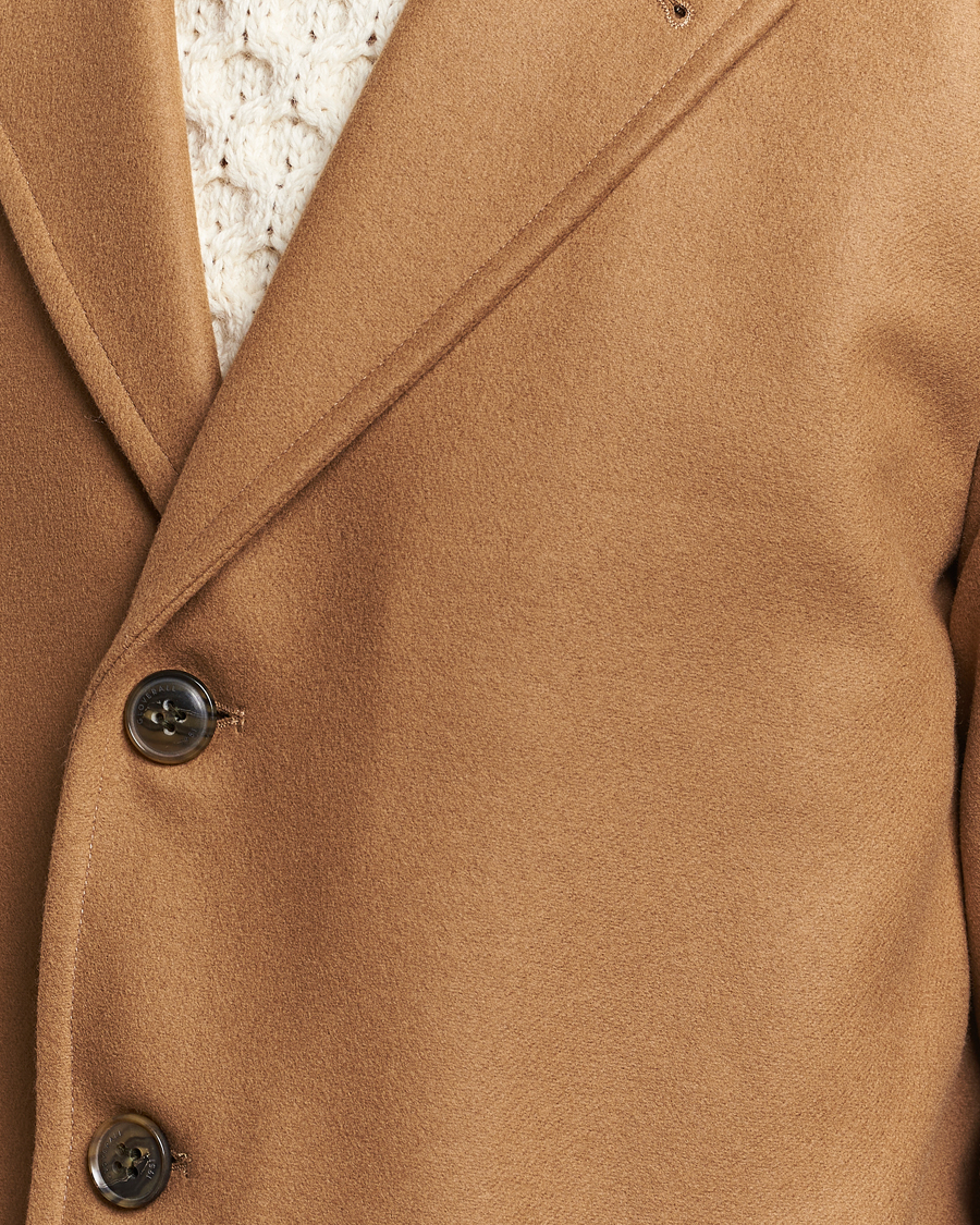 Herre | Jakker | Gloverall | Chesterfield Wool/Cashmere Raglan Coat Camel