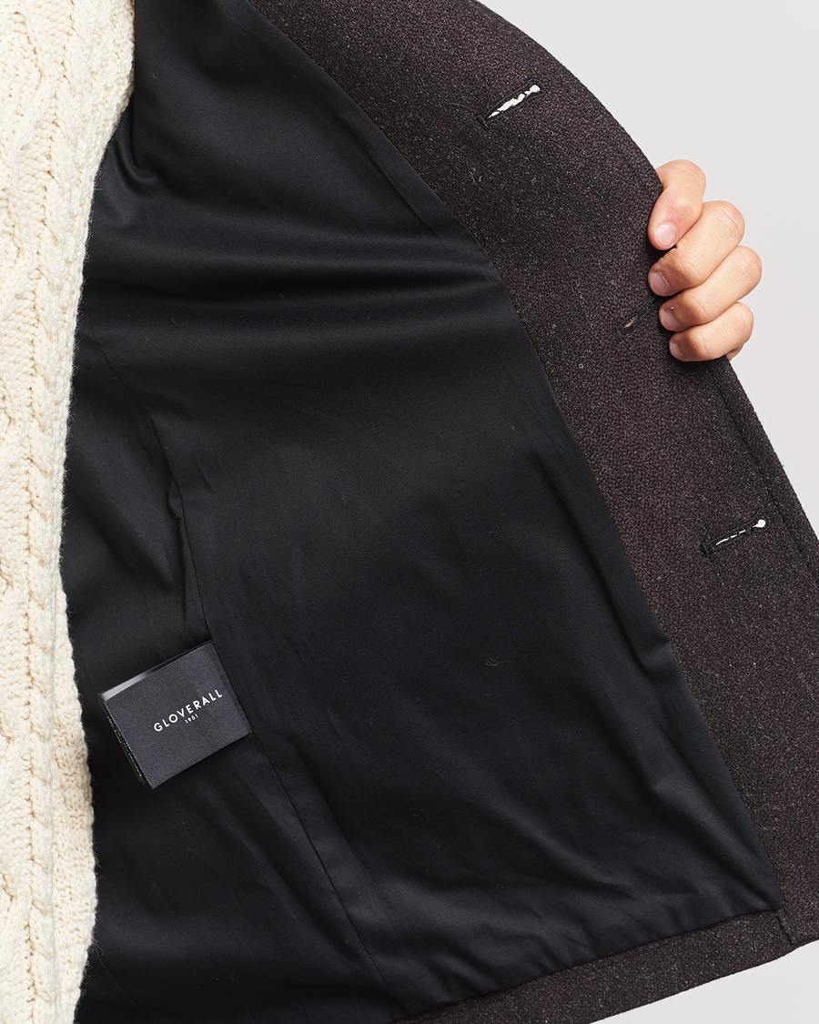 Herre | Jakker | Gloverall | Wool Worker Shirt Jacket Mulberry