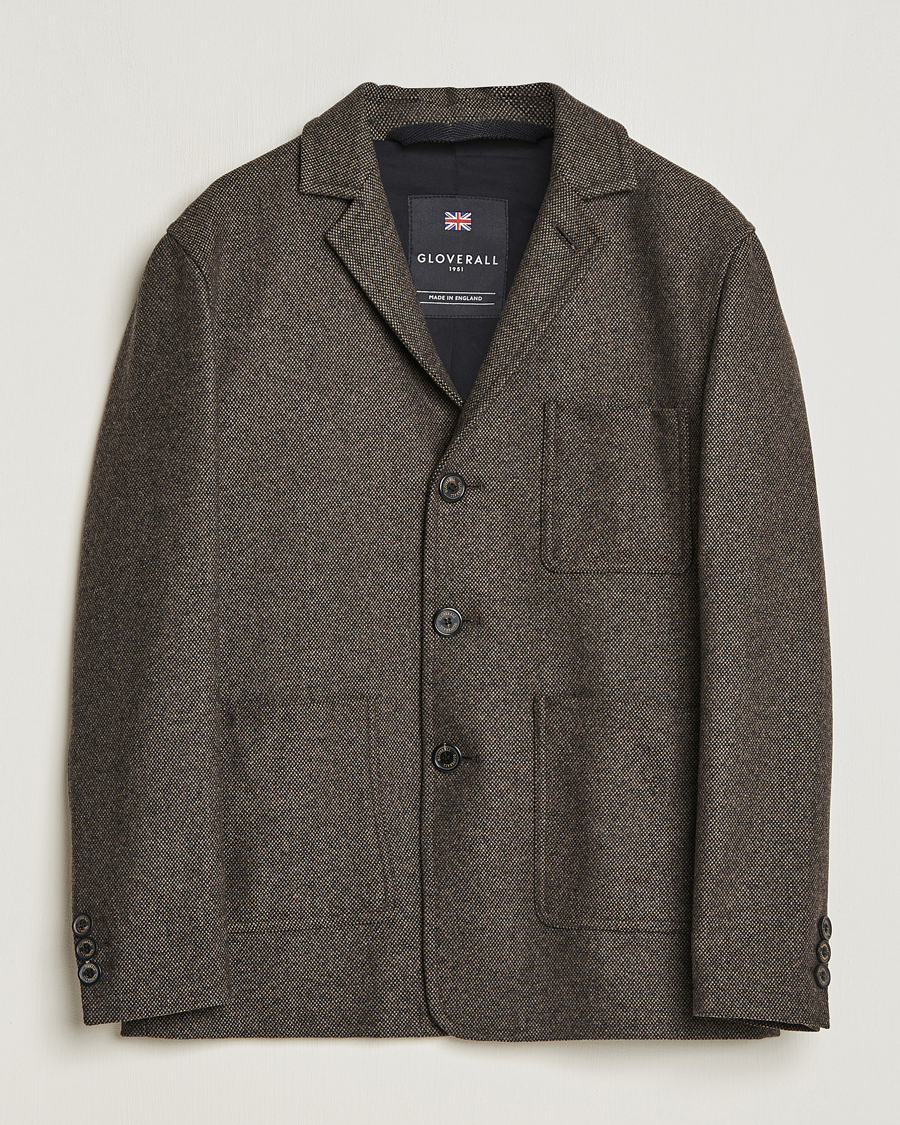 Herre | Jakker | Gloverall | Wool Worker Shirt Jacket Black/White