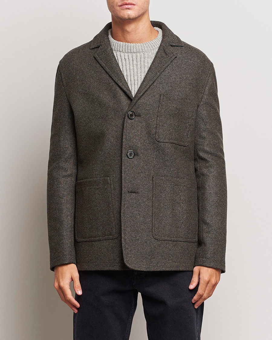 Herre | Gloverall | Gloverall | Wool Worker Shirt Jacket Black/White