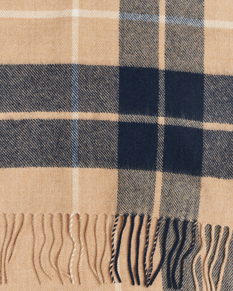 Herre | Gloverall Lambswool Scarf Camel Check | Gloverall | Lambswool Scarf Camel Check