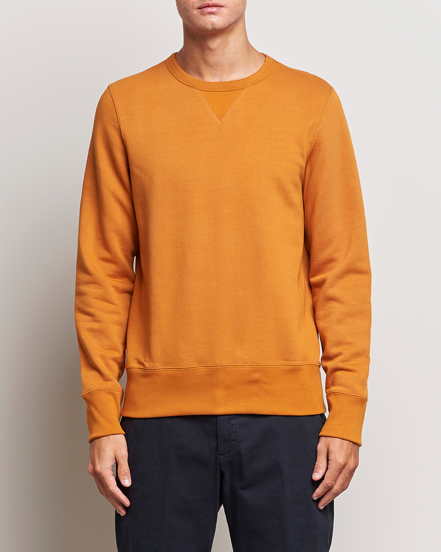 Herre | Trøjer | Merz b. Schwanen | Organic Cotton Crew Neck Sweatshirt Desert Sun