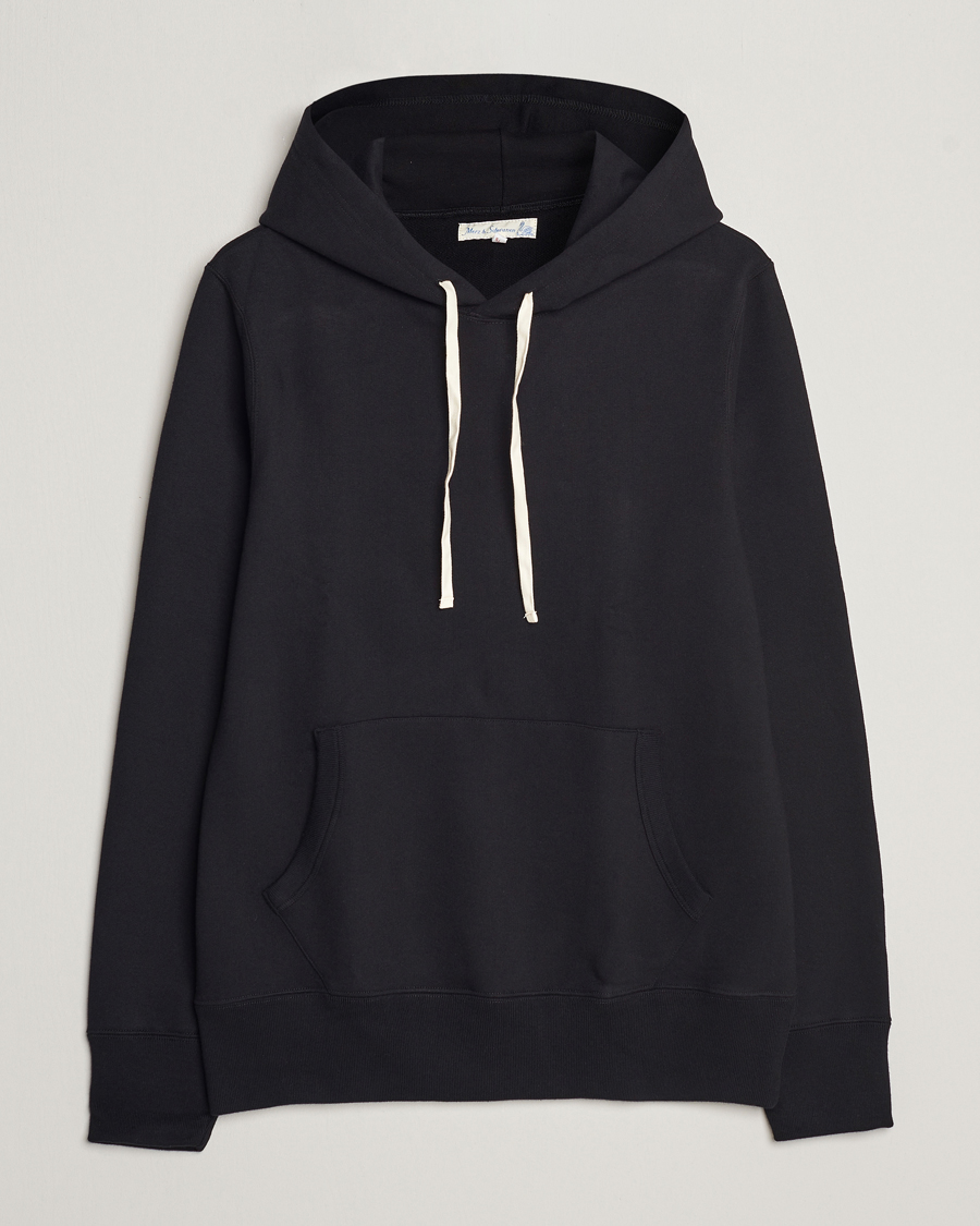 Herre |  | Merz b. Schwanen | Cotton Loopwheeled Hoodie Black