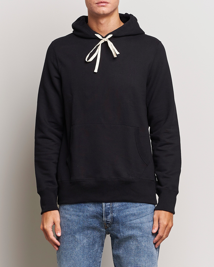 Herre | Contemporary Creators | Merz b. Schwanen | Cotton Loopwheeled Hoodie Black