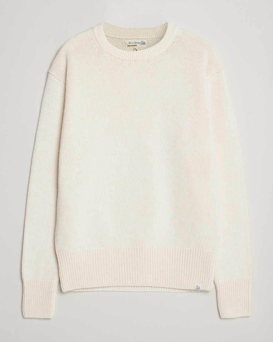 Herre | Trøjer | Merz b. Schwanen | Merino/Cashmere Pullover Nature