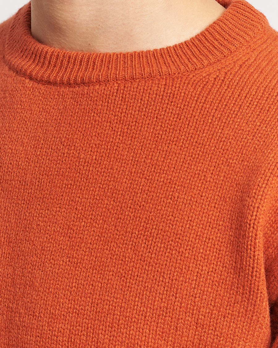Herre | Trøjer | Merz b. Schwanen | Cashmere/Merino Pullover Rust