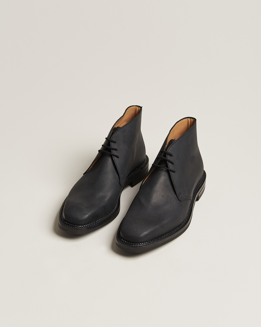 Herre | Afdelinger | Crockett & Jones | Molton Chukka Black Rough-Out Suede