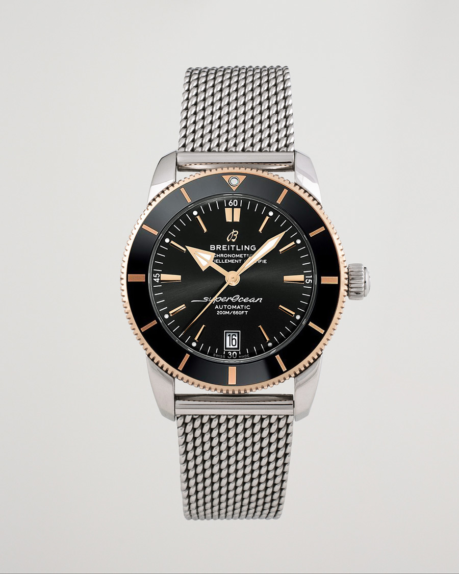 Herre | Breitling Pre-Owned Superocean Heritage 42 UB2010 Steel Black | Breitling Pre-Owned | Superocean Heritage 42 UB2010 Steel Black