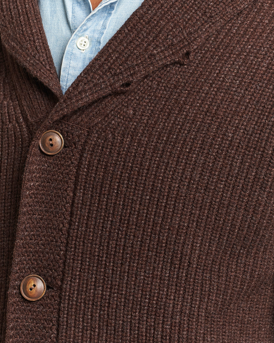 Herre | Trøjer | Polo Ralph Lauren | Wool Knitted Sweater Bear Brown Heather
