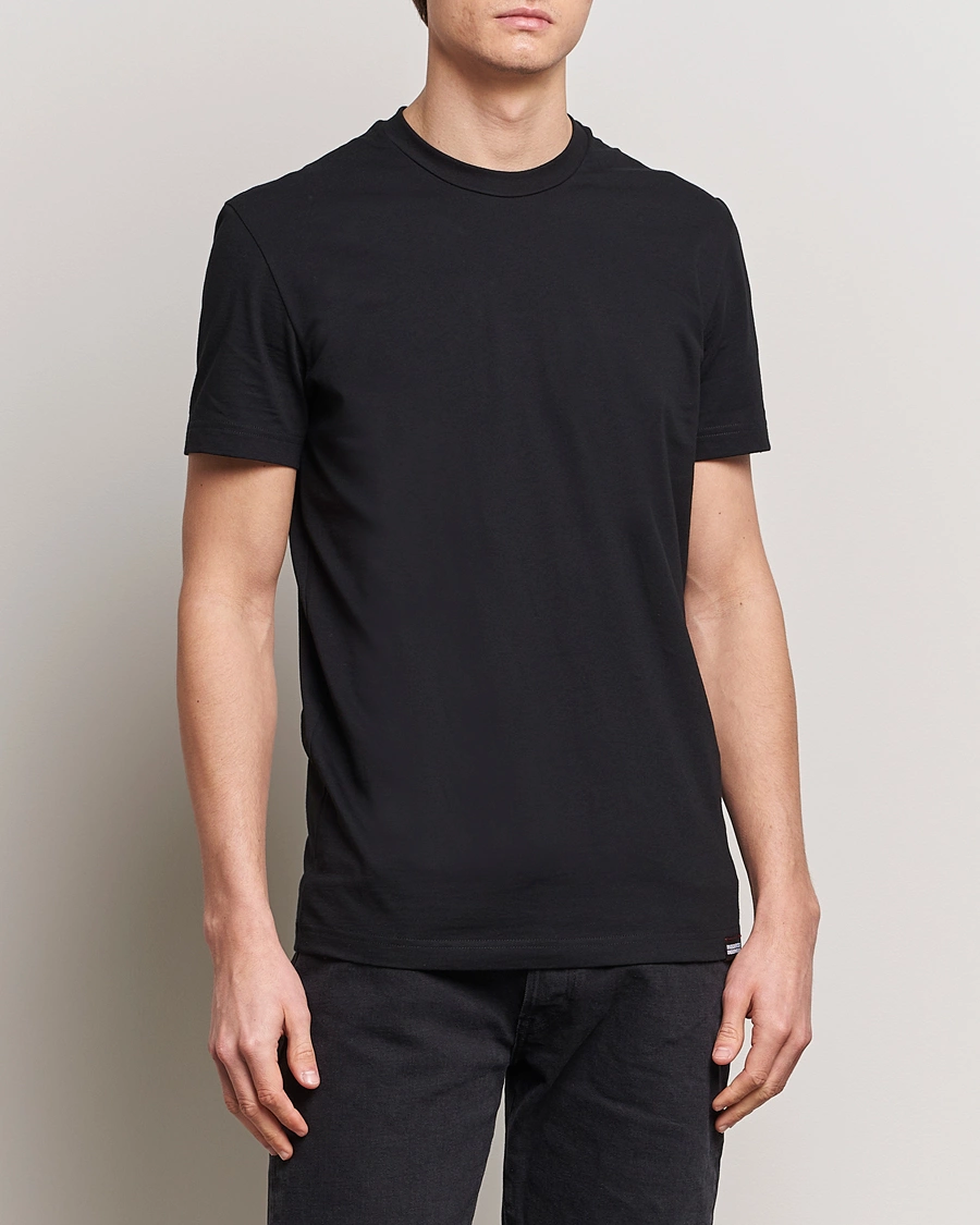 Herre | Sorte t-shirts | Dsquared2 | 3-Pack Cotton Crew Neck T-Shirt White/Grey/Black