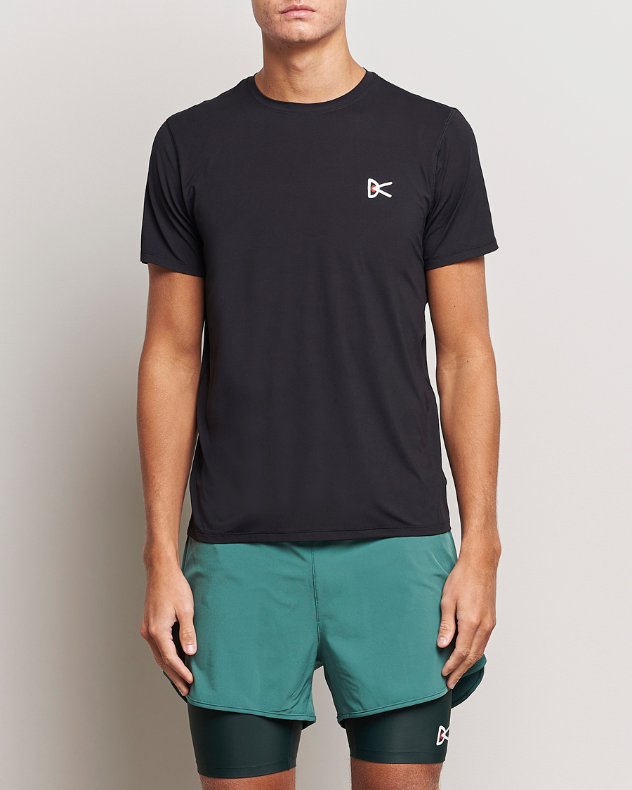 Herre | Running | District Vision | Ultralight Aloe Short Sleeve Black