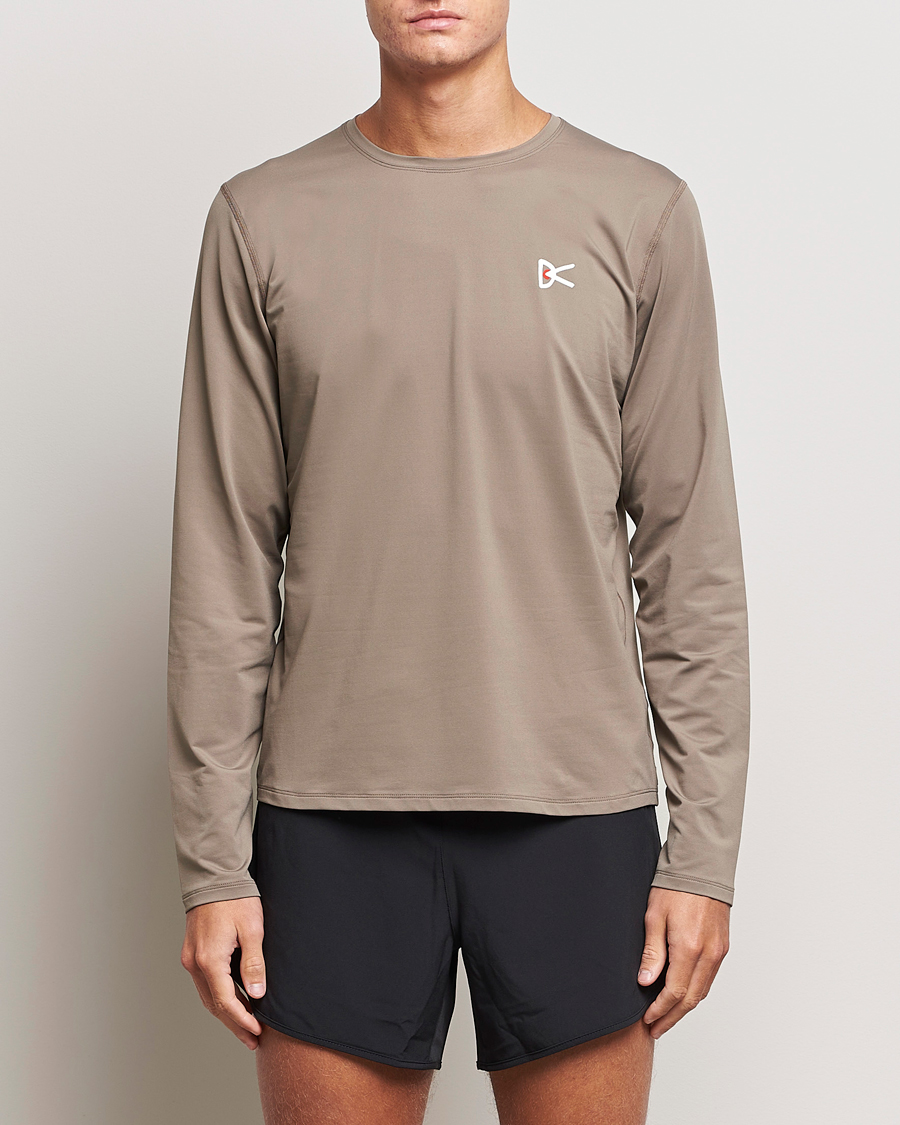 Herre | Trøjer | District Vision | Lightweight Long Sleeve T-Shirt Silt