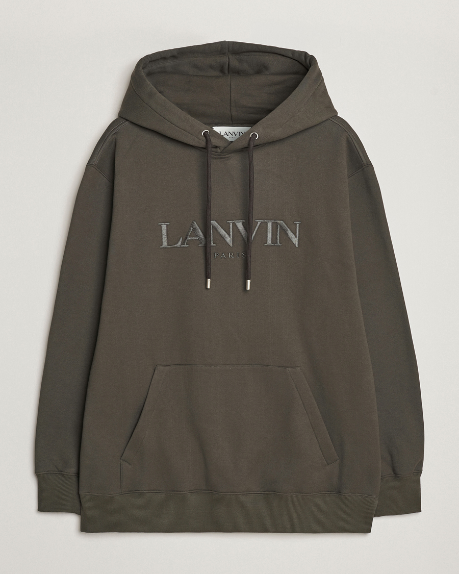 Lanvin Oversized Logo Hoodie Loden