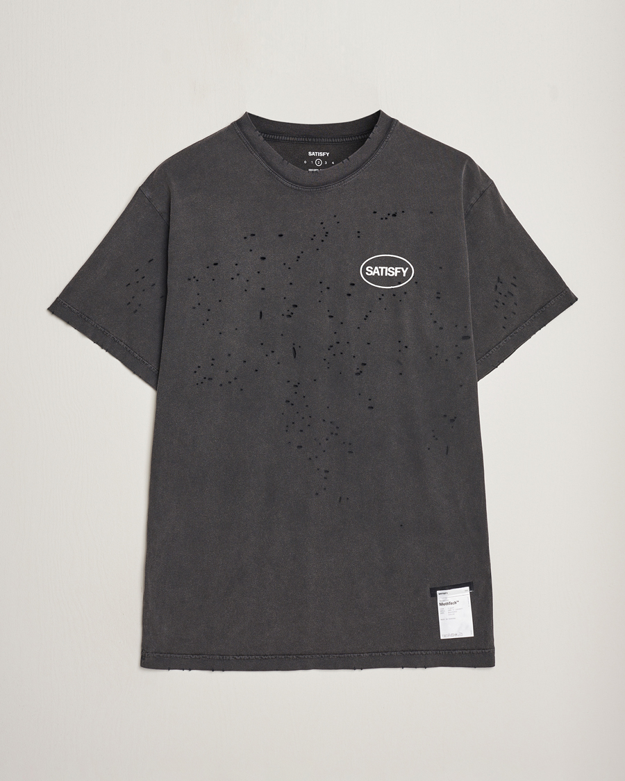 Herre | T-Shirts | Satisfy | MothTech T-Shirt Aged Black
