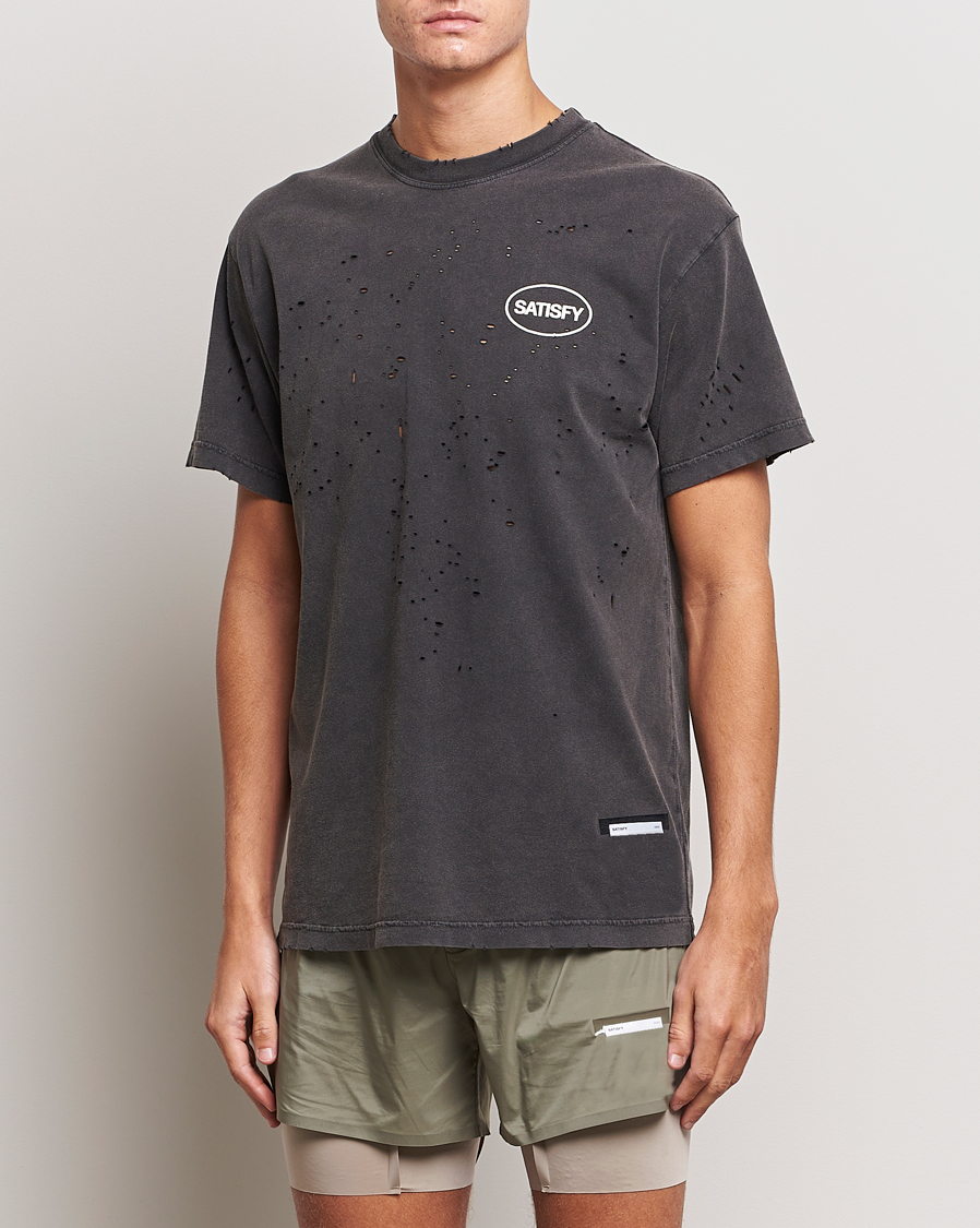 Herre | T-Shirts | Satisfy | MothTech T-Shirt Aged Black