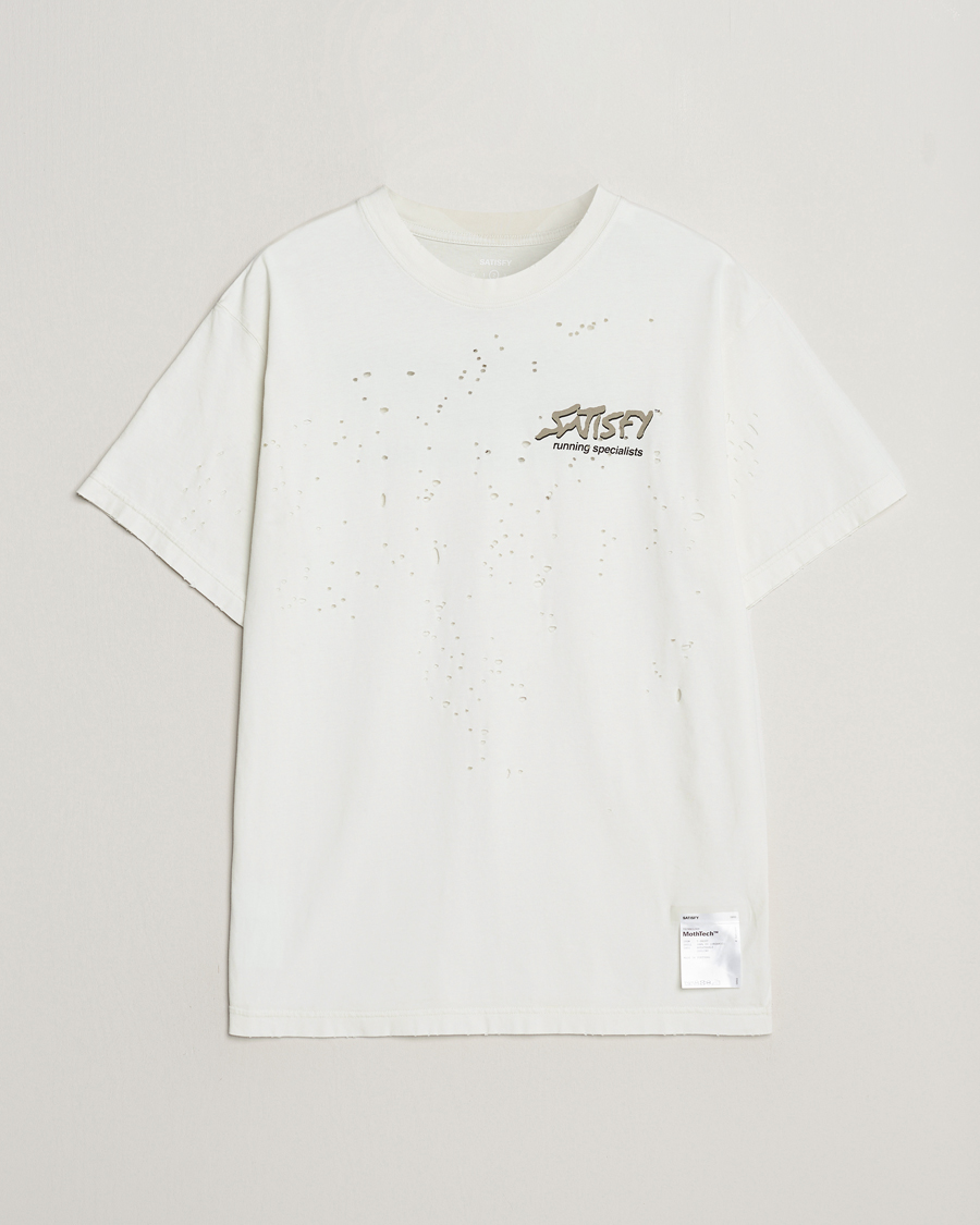 Herre | T-Shirts | Satisfy | MothTech T-Shirt Off White