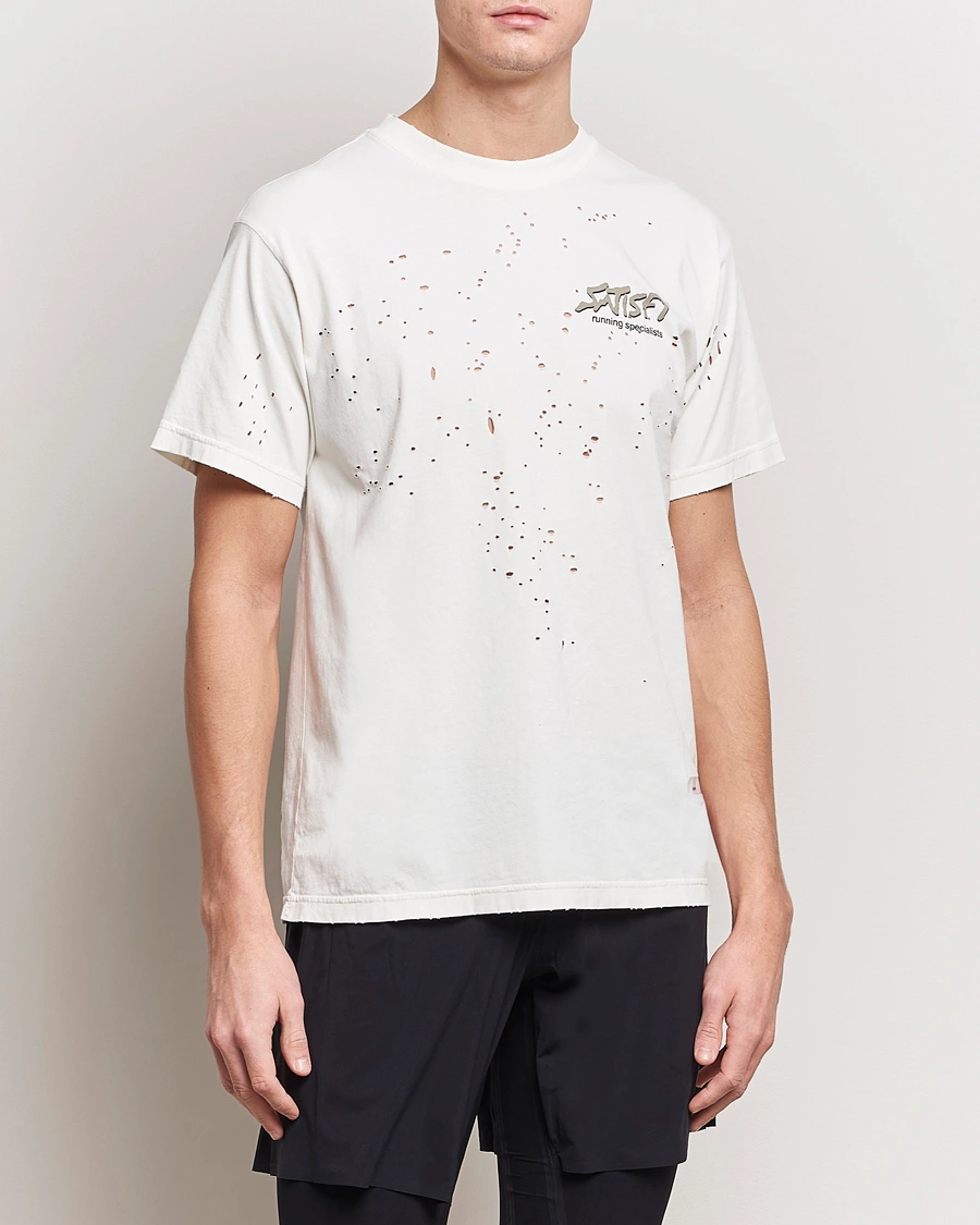 Herre | Active | Satisfy | MothTech T-Shirt Off White